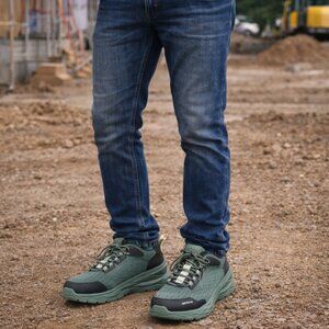 Rocky Men’s Size 7 Composite Toe Work Shoes with Vibram® Sole–Green/Black – New